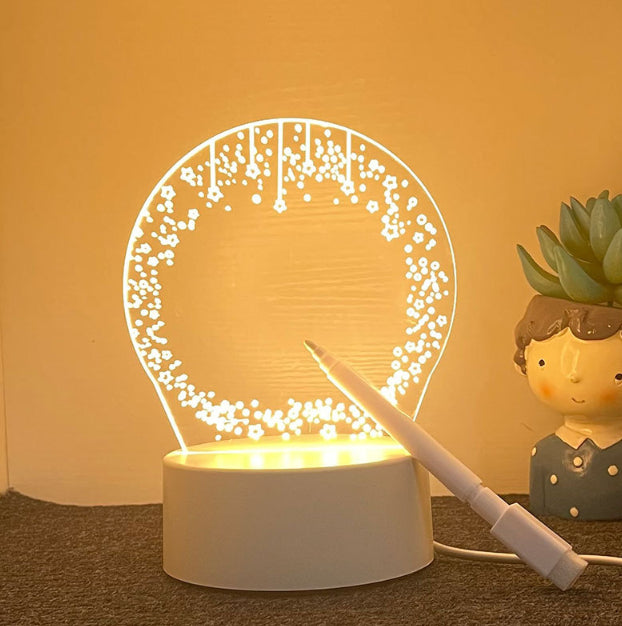 Xiaoye Lantern Hand Writing Board Activity Luminous Acrylic Noteboard